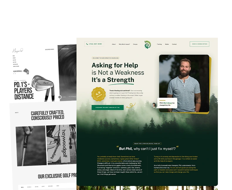 Modern website design examples